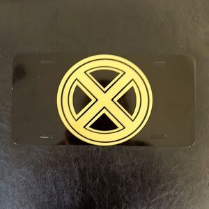 X Men Logo Vanity Plate 🚗